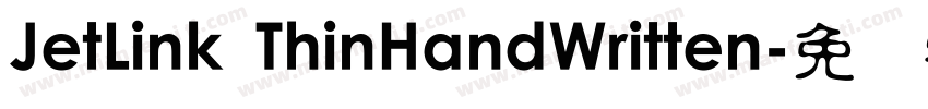 JetLink ThinHandWritten字体转换